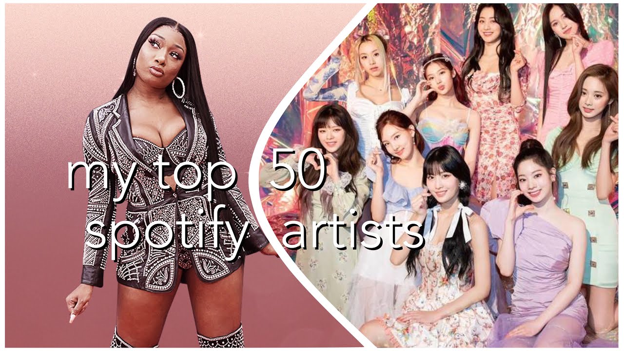 MY TOP 50 MOST LISTENED ARTISTS - YouTube