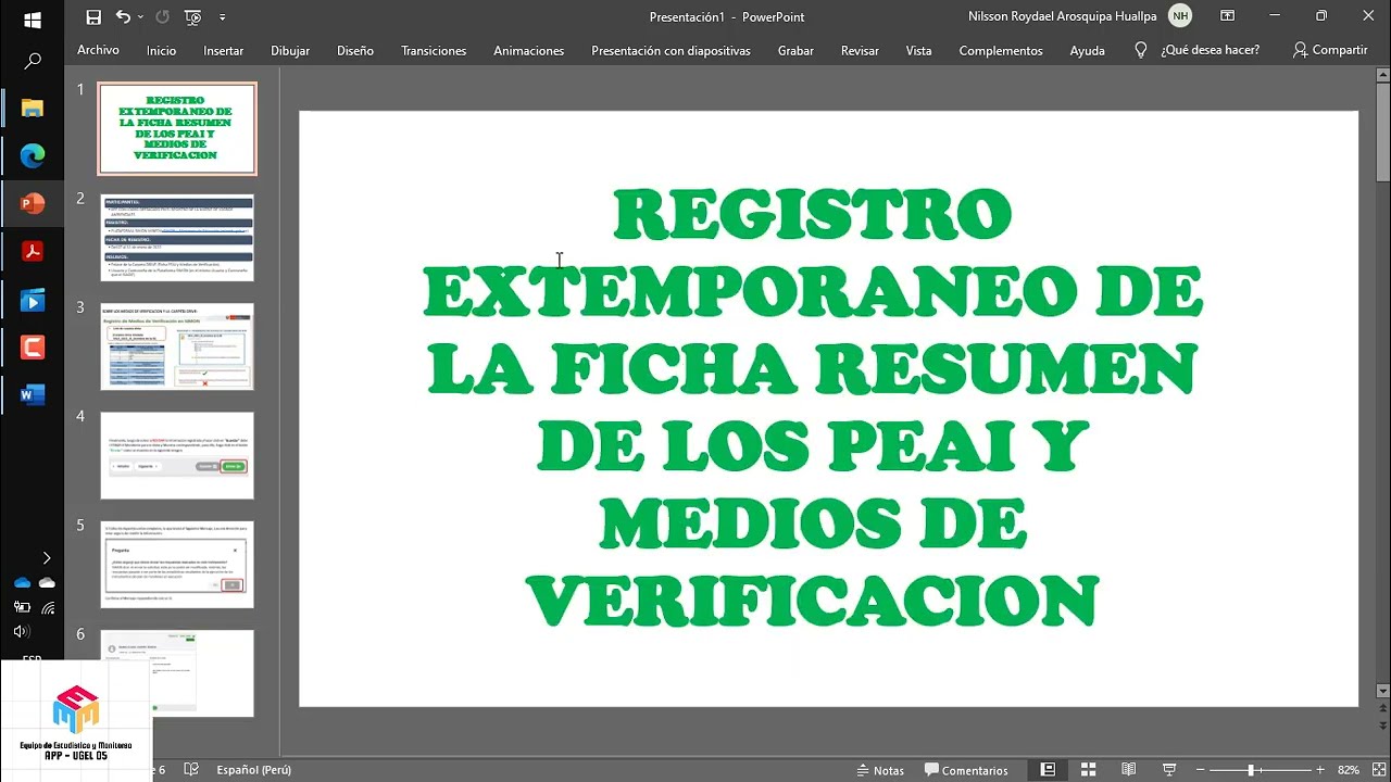 FICHA RESUMEN PEAI y MEDIOS DE VERIFICACION LOGROS AMBIENTALES 2021