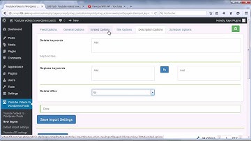 Youtube videos to wordpress posts  -  quick overview