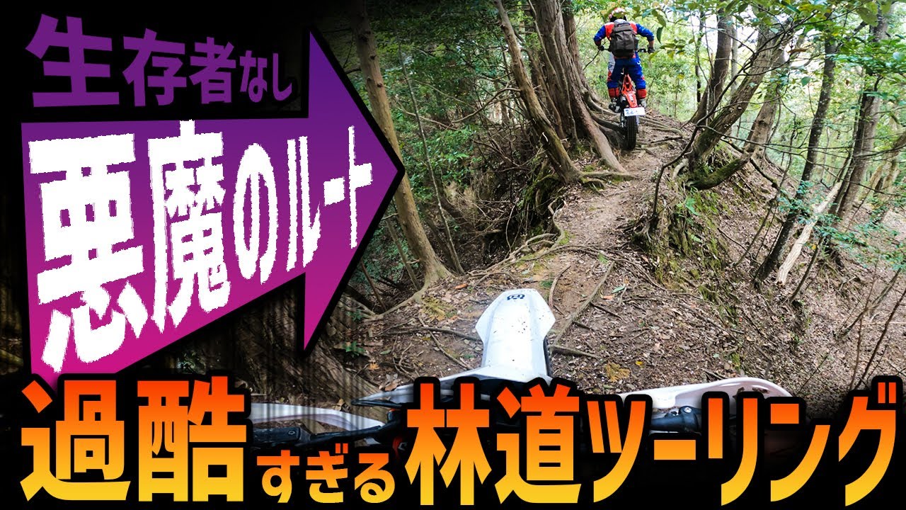 【酷道ツーリング】オフロードバイクで悪魔のルートを攻略してみたら結局爆笑だった笑 