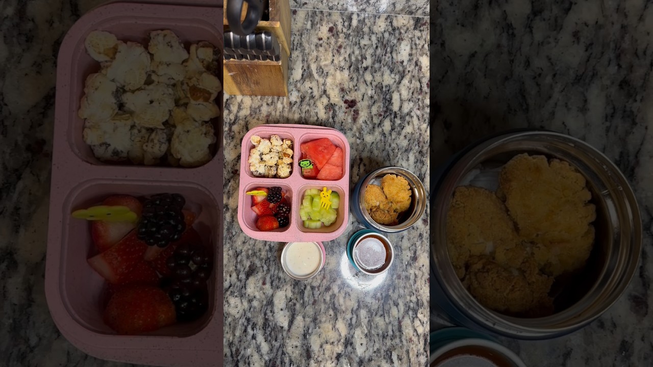 Pack my 1st grader lunch with me 🍽️ 