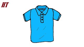 How to Draw a Collared Shirt Easy Step by Step