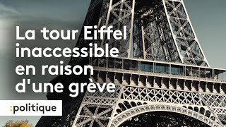 La tour Eiffel inaccessible en raison d'une gre?ve