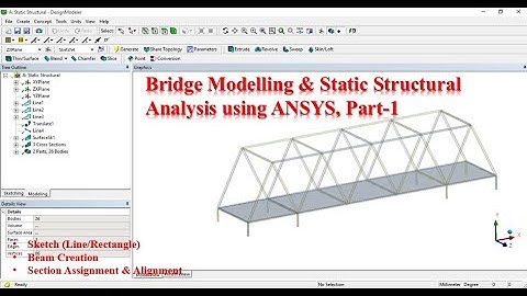 Bridge Modeling & Static Structural Analysis Using ANSYS, Part 1