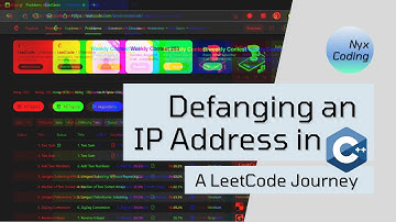Defanging an IP Address in C++ - A LeetCode Journey