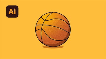 Illustrator Tutorial | how to design a Basketball vector with Grain Effect in Adobe Illustrator