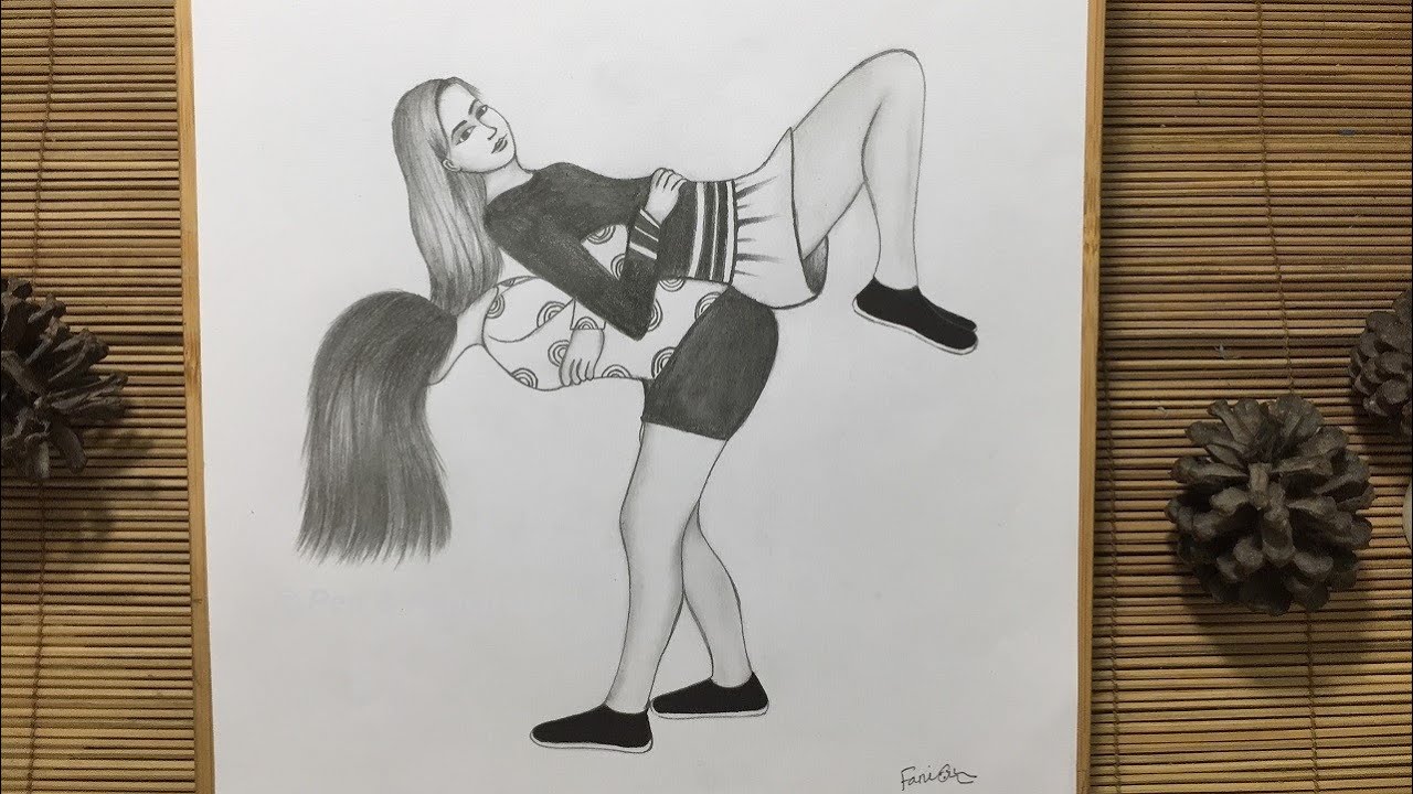 Friendship Day Drawing || How to Draw Best Friends || Beautiful Girl ...