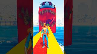 GTA 5 SPIDERMAN vs Graan Hulk Epic Ragdolls funny gaming video ep-111 #gta5 #ragdolls #shorts