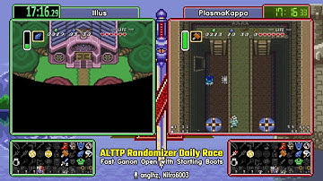 Fast Ganon Open w Boots Jan 10, 2020. ALTTP Randomizer Daily Race.