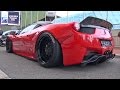 Liberty walk lb performance ferrari 458 lift system demonstration