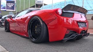 This video features the most insane widebody kit for a ferrari. it's
liberty walk lb performance ferrari 458 widebody. shows you lift
syste...