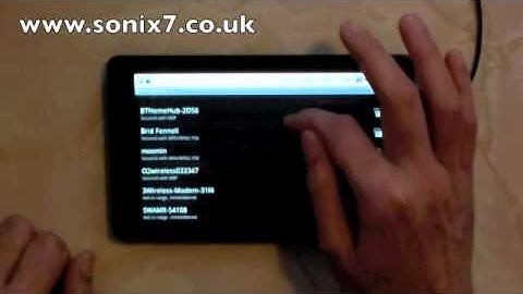 Sonix7 7" Android 2.1 Tablet - WiFi Connect