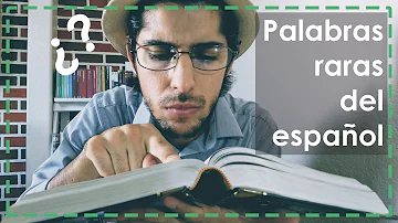 ¿Cuáles son algunas palabras raras?