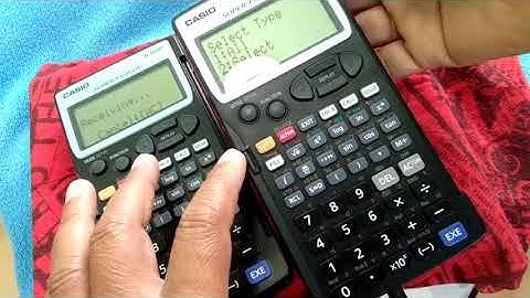 Casio Fx-5800P Data transfer