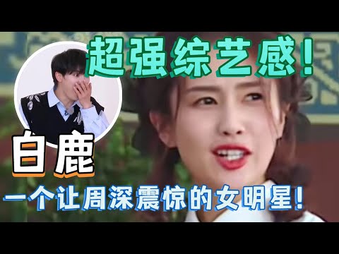 白鹿上综艺到底有多会玩？深藏不露碾压沙溢，把一旁周深都看呆了