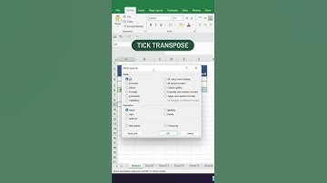 How To Transpose Data | Data Transosing In Ms Excel | Computer tutorial #computertricks #shorts
