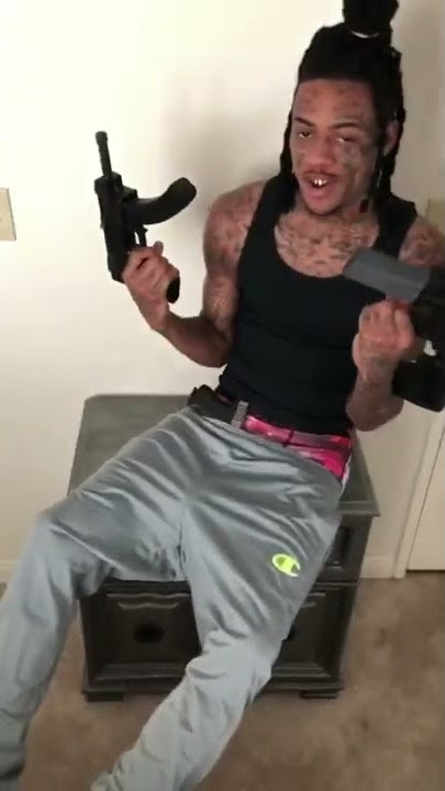 Boonk showing off his guns on instagram