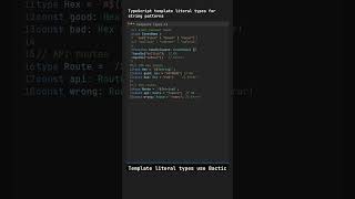TypeScript template literal types for string patterns