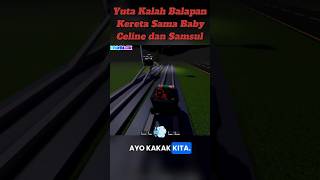Yuta Mio vs. Baby Celine Samsul Train Race, Who Wins? | ROBLOX #roblox #yuta #ytshorts