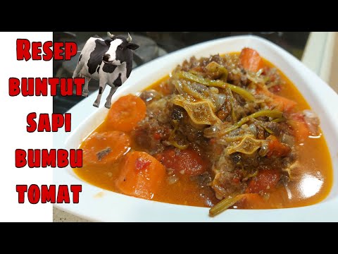 Ide Masakan RESEP BUNTUT SAPI BUMBU TOMAT || Simmered Beef Tail With Red Wine #buntutsapi #masakbuntutsapi Yang Mantap
