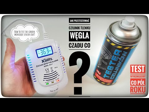 How do you test the carbon monoxide CO detector? Xblitz DG3-1 and ThermoPasty Spray Tester