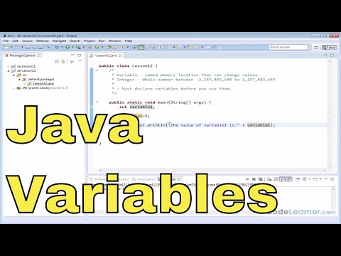 12 - Declaring and Using Integer Variables in Java