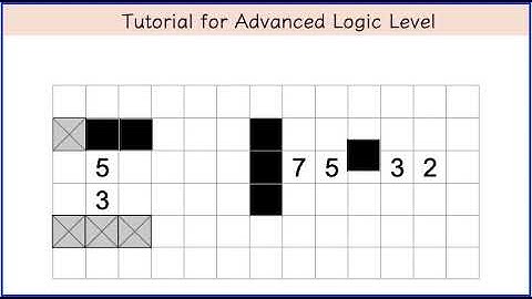 Conceptis fill a pix advanced logic tutorial #2 Example.  How to solve all levels.