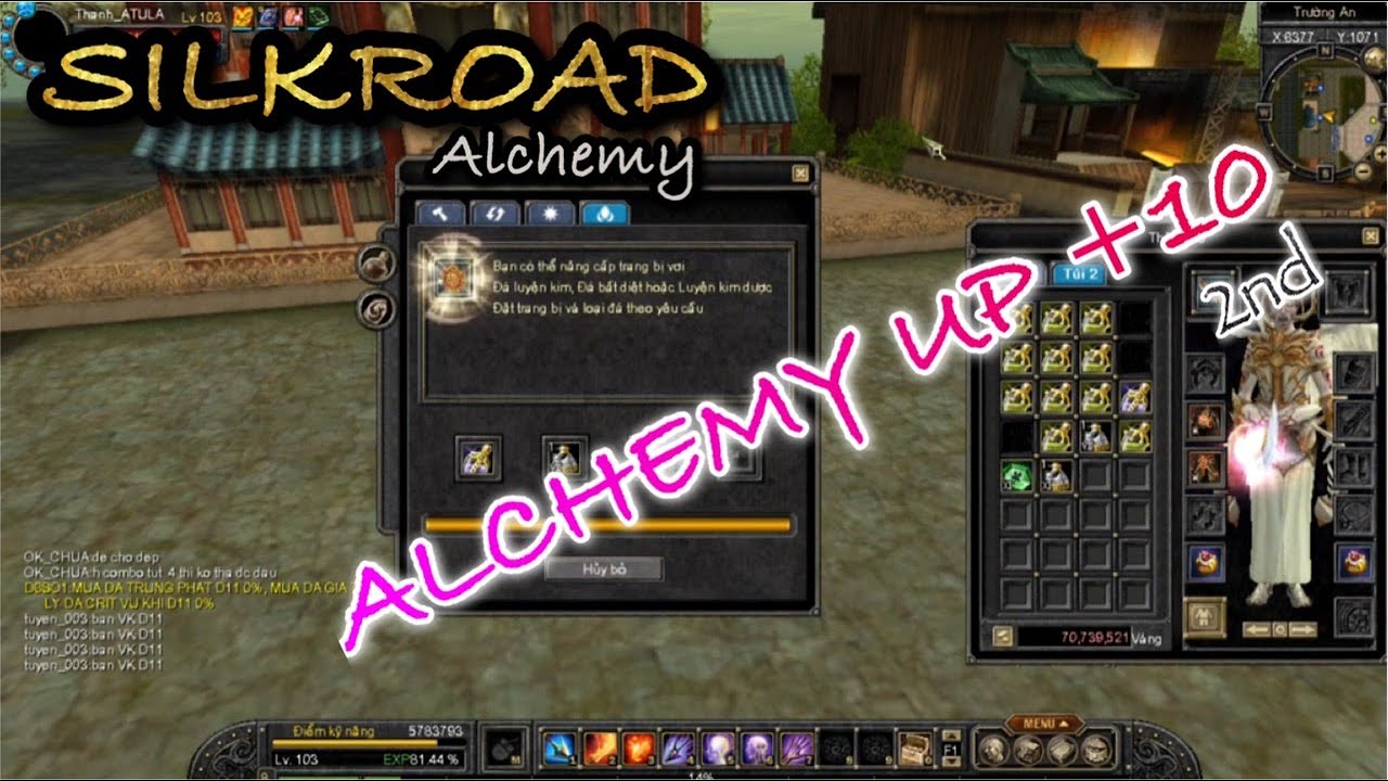 Outline Video Alchemy up +10 | Cách đập đồ +10 game silkroad | silkroad online | con đường tơ lụa