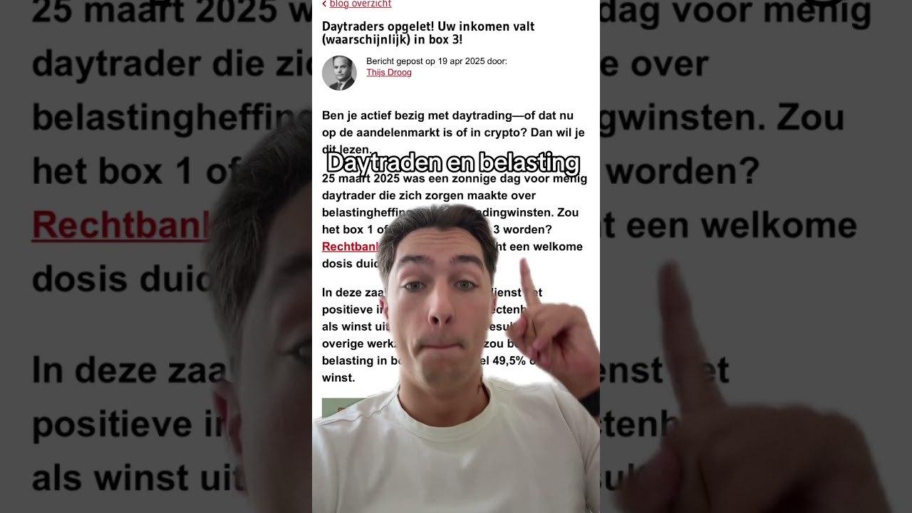 Daytraden & belasting 🤝 - YouTube