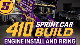 410 Sprint Car Build Ep 15 Engine Install and Firing