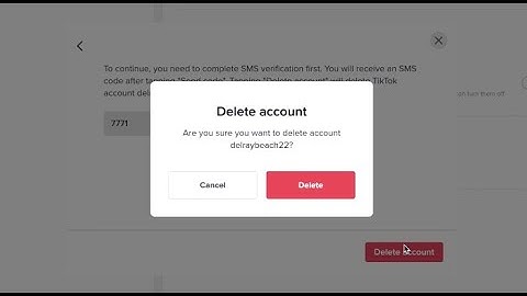 How to delete a TikTok account on your Desktop, laptop PC or iMac