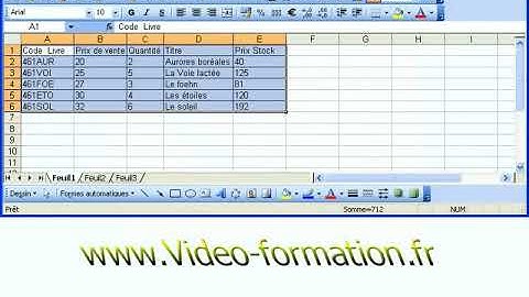 Nommer une zone de données dans Excel