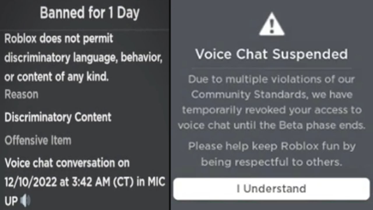 Roblox voice chat account bans 