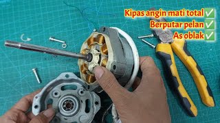 Complete Way To Service A Fan That Has Stopped Spinning Completely, Like A Cloud