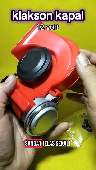 Klakson kapal bisa untuk motor/mobil.arus 12v. Minat? Cek diskripsi yuk....