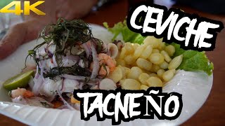 COMI el VERDADERO Ceviche PERUANO, visita a TACNA  PERU