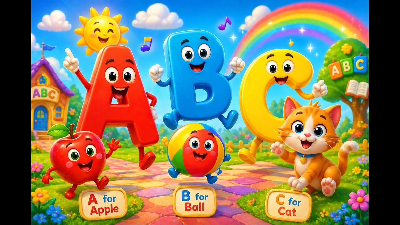 Learn ABC Phonics | A to Z Letter Sounds for Kids | Education Nursery ...