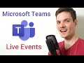 How to use Microsoft Teams Live Event
