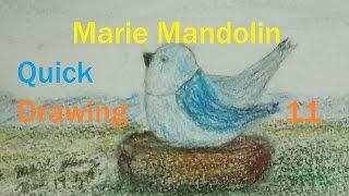 Marie Mandolin ~ Quick Drawing