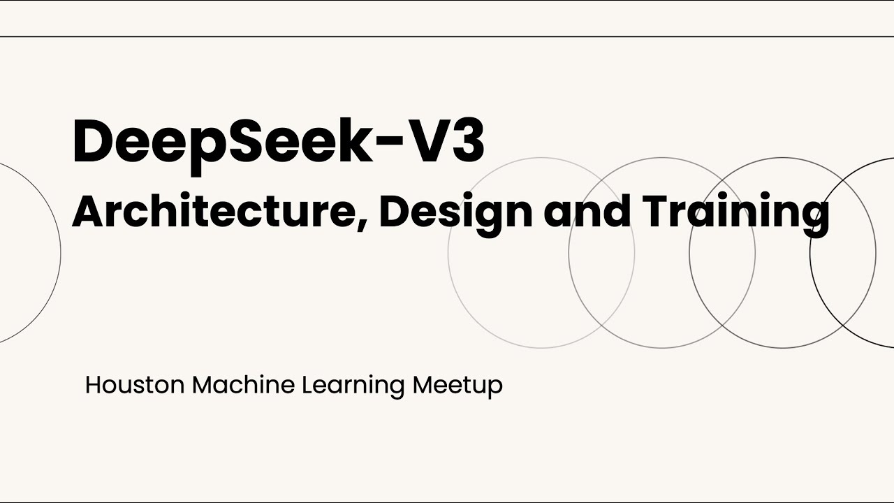 DeepSeek-V3: Architecture and Design - YouTube
