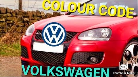 VW COLOUR CODE LOCATION