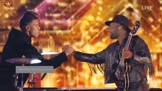 Kevin Davy White sings Fastlove  "duet" with Tokio Myers X Factor UK 2017 Finals Saturday
