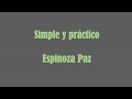 Simple y práctico -[LETRA]- Espinoza Paz