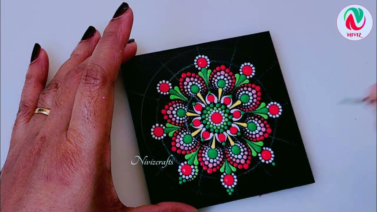 Dot Mandala Art Tutorial For Beginners Dot Mandala Coaster How To dot-mandala-art-tutorial-for-beginners-dot-mandala-coaster-how-to