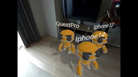 Mixed reality VR Headset: Multiplayer Experience using Shared Module from #8thwall #threejs