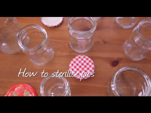 How to sterilise jars