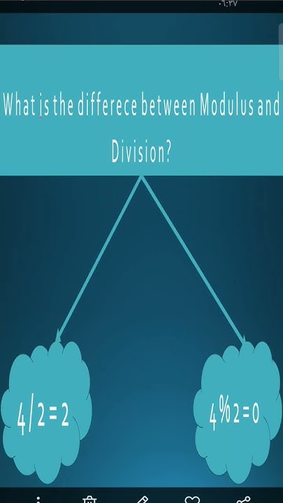 What is the difference between division and modulus?|ايه الفرق بين ...