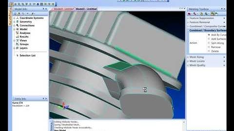 Femap_模型幾何清理 Part 2 - Meshing Toolbox(Combined Boundary Surfaces)