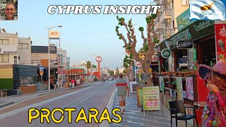 Early Evening Stroll Along Protaras Strip Cyprus.
