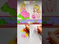 Drawing Princess Peach in different styles #drawing #art #shorts #howtodraw